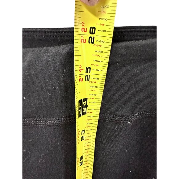 🌸3/$15🌸Medium Black Capri Athletic Leggings Rise 8, Length 25.5 - Picture 6 of 6